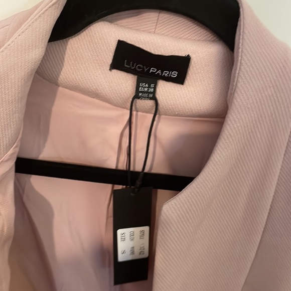 Lucy Paris light pink/purple bell sleeve blazer - Picture 2 of 8